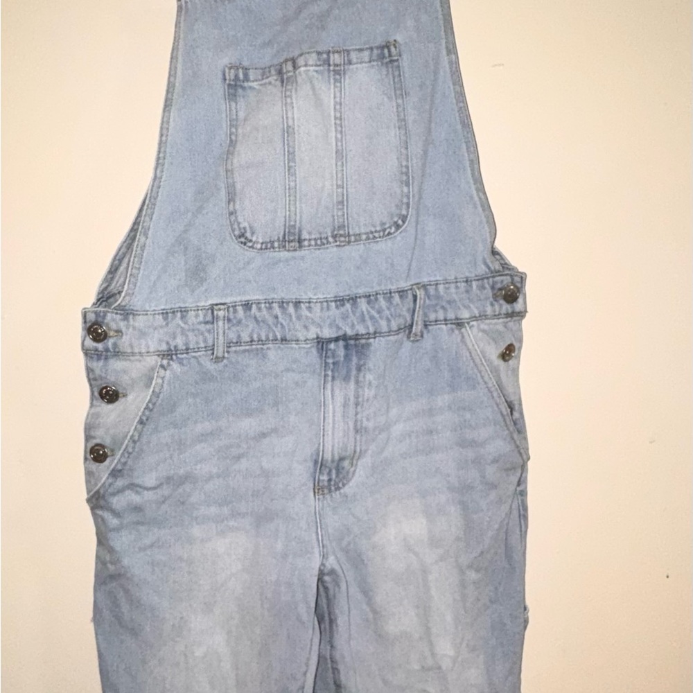 Forever 21 Light Blue Denim Overalls